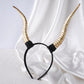 Black Antelope Horns Headband – Detachable Devil Horns