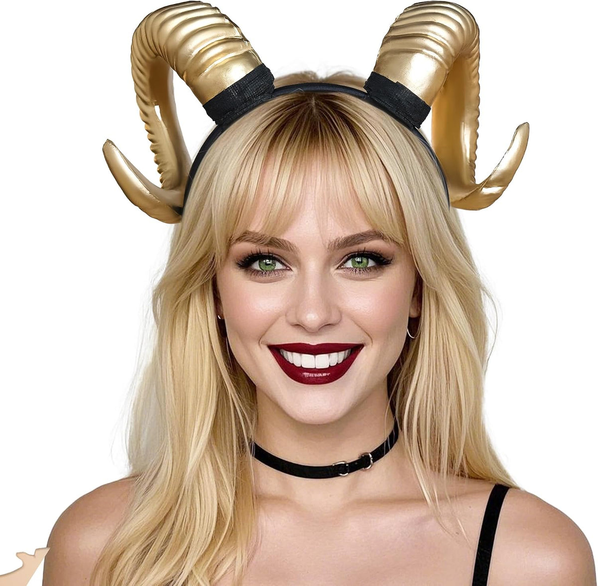 White Sheep Horns Headband – Detachable Cosplay Horns