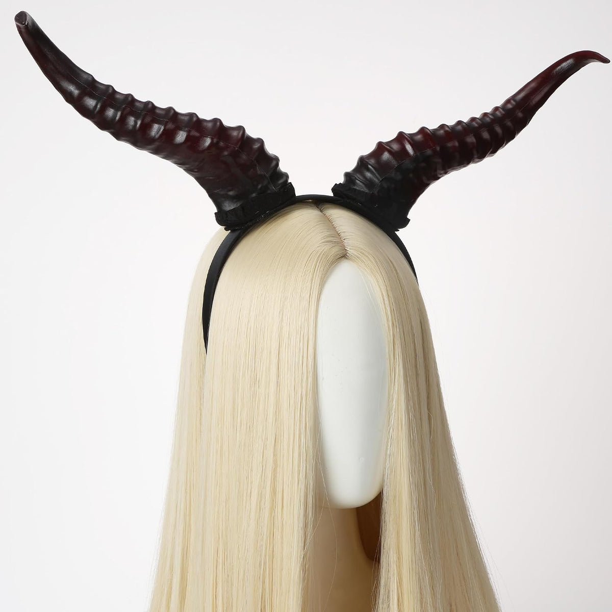 MOSTORY Gold Gothic Devil Horns Headband Halloween Cosplay