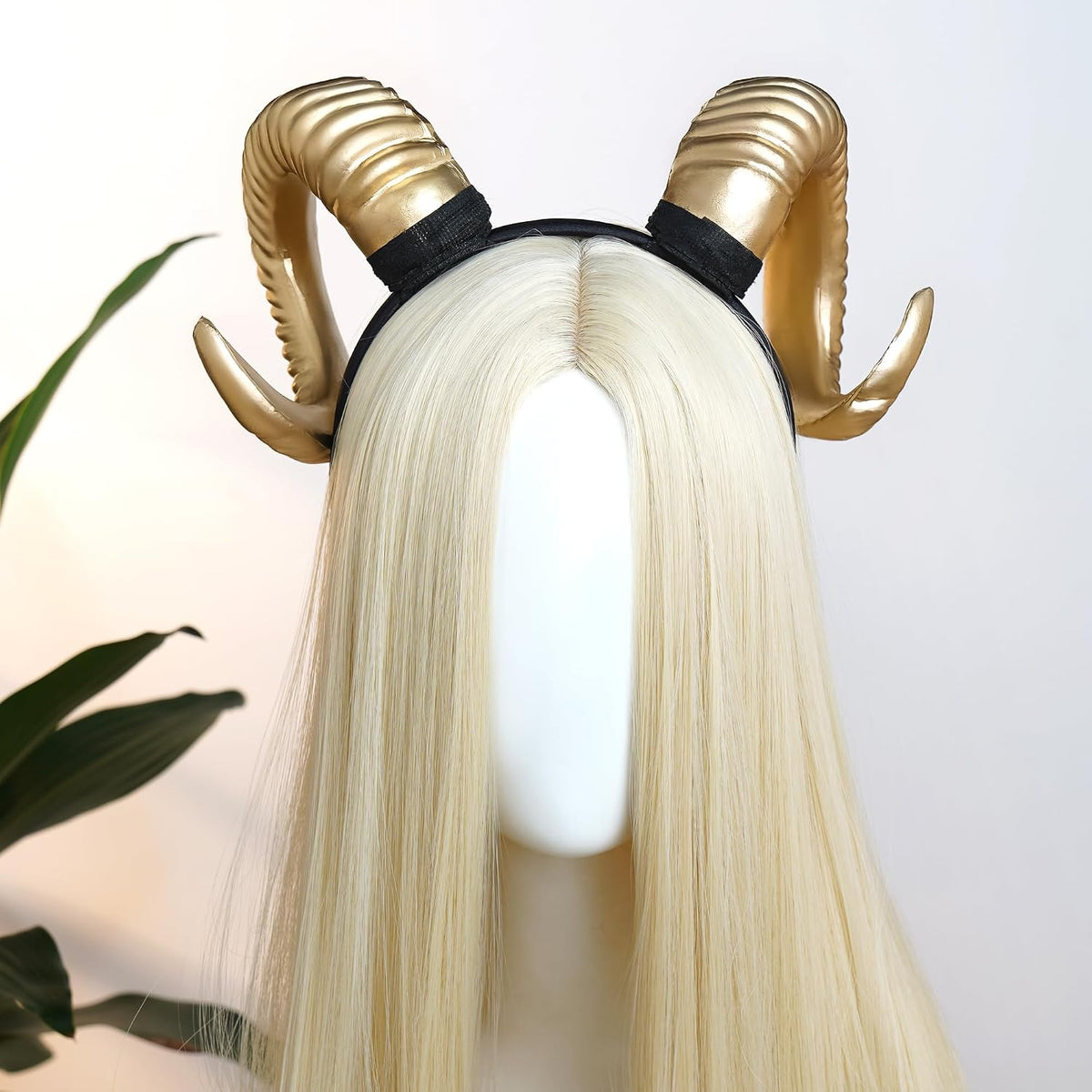 White Sheep Horns Headband – Detachable Cosplay Horns
