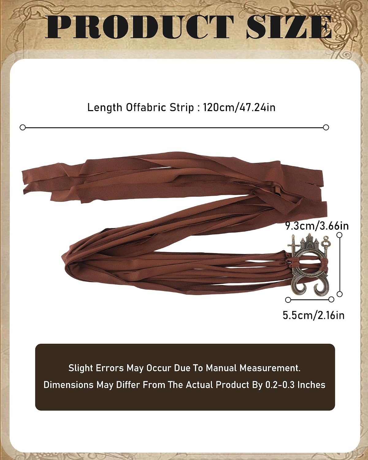 MOSTORY Viking Rope Belt for Women, Medieval Renaissance Costume Belt