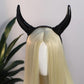 MOSTORY Black Devil Horns Headband - Detachable Demon Horns