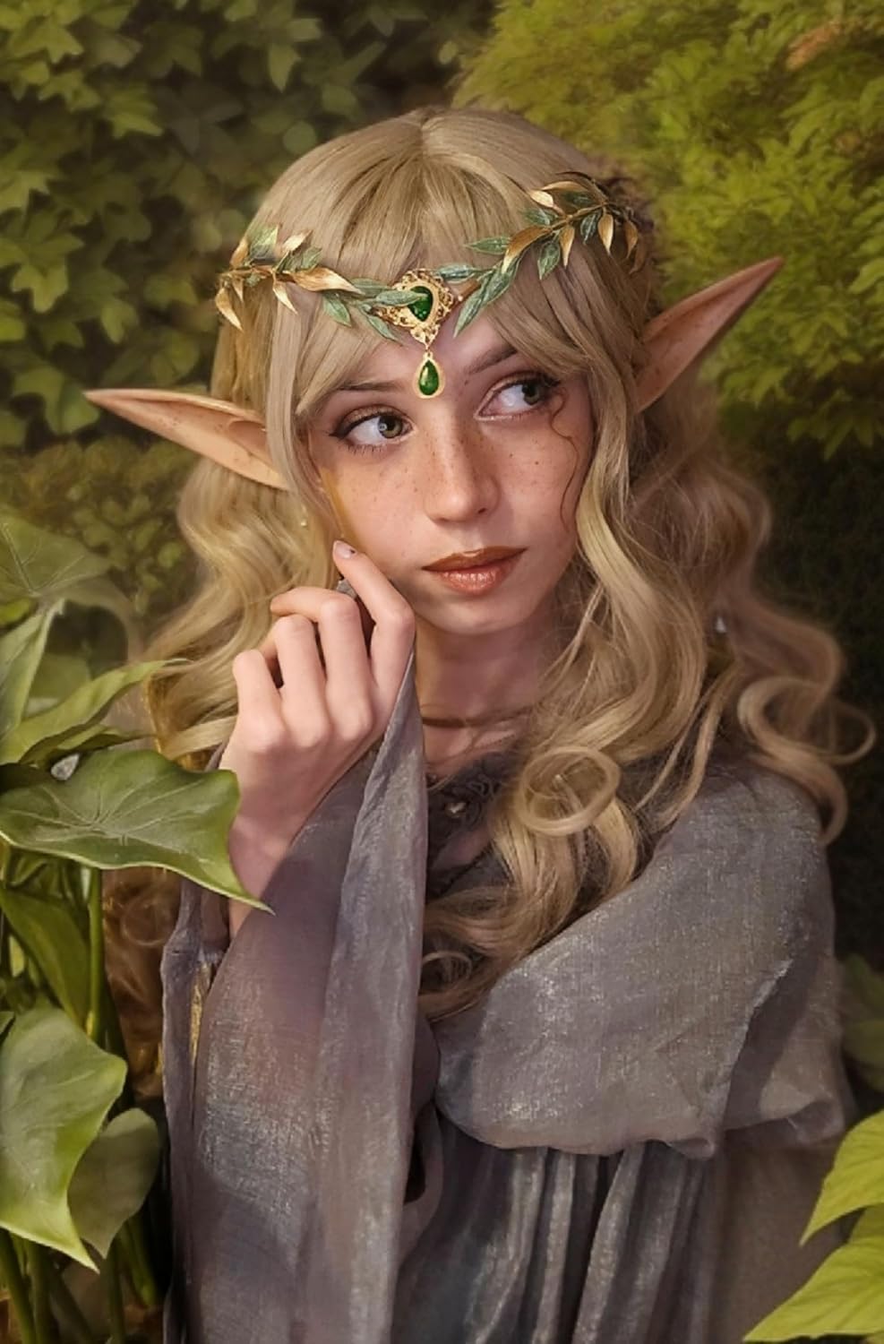 Woodland Fairy Flower Crown Headpiece for Ren Faire - view 2