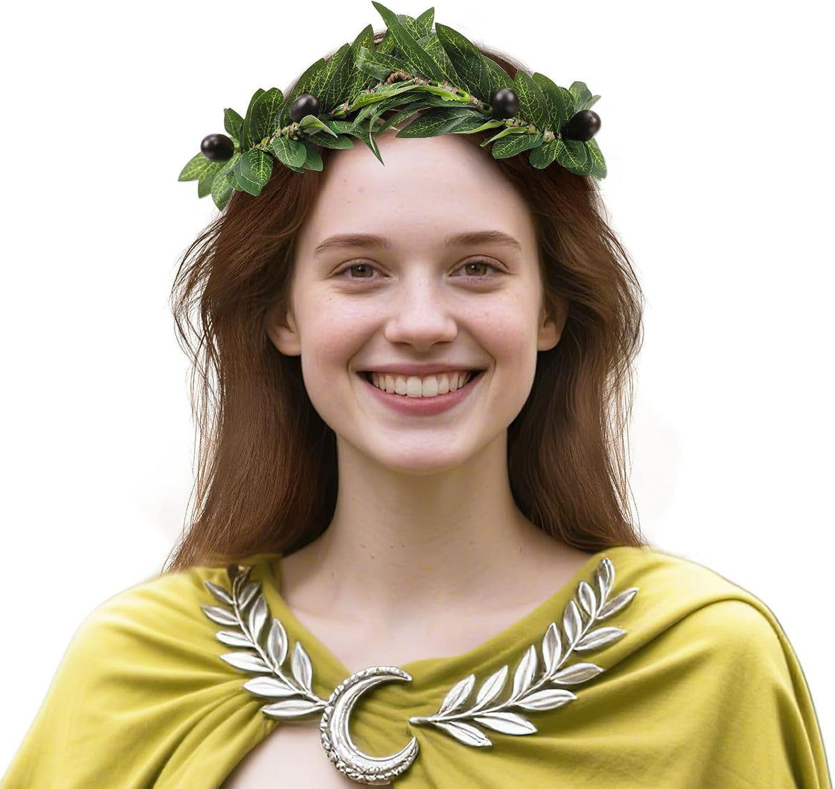 MOSTORY Oliver Leaf Laurel Crown – Green Greek Circlet