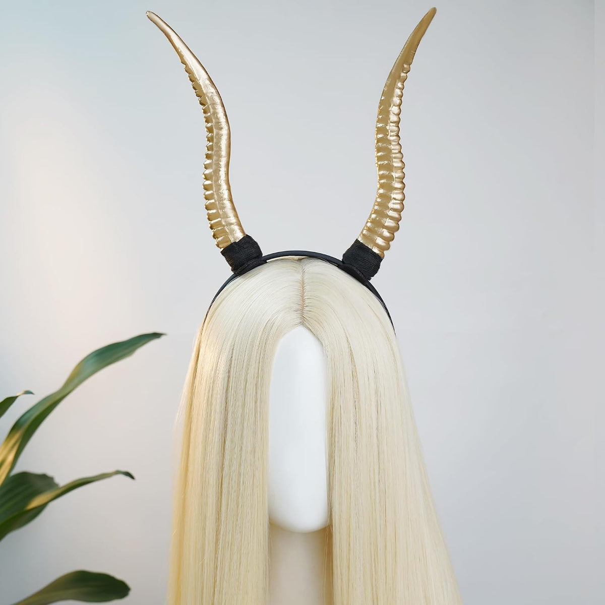 Black Antelope Horns Headband – Detachable Devil Horns