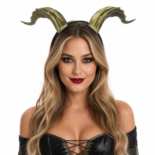 MOSTORY 3D Gothic Devil Horns Headband for Adult Halloween Cosplay