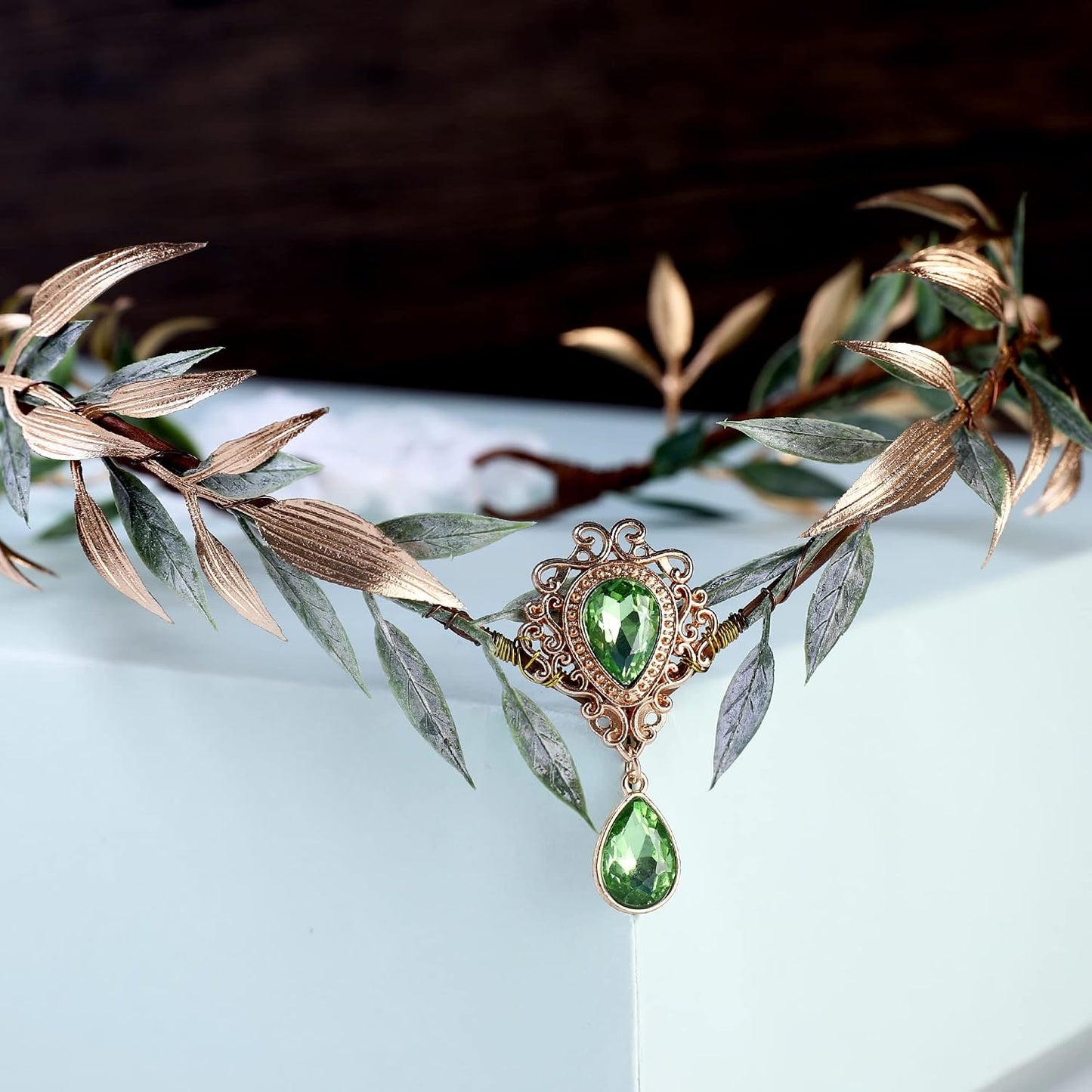 Woodland Fairy Flower Crown Headpiece for Ren Faire - view 6