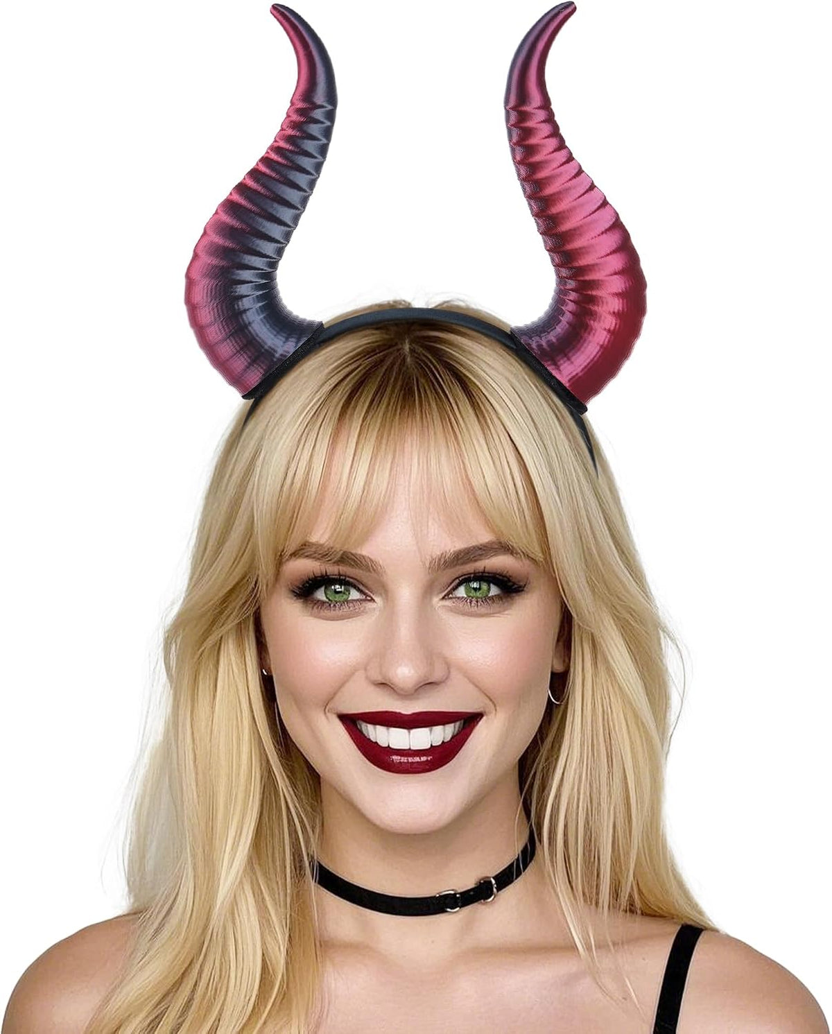MOSTORY Black Devil Horns Headband – 3D Demon Cosplay