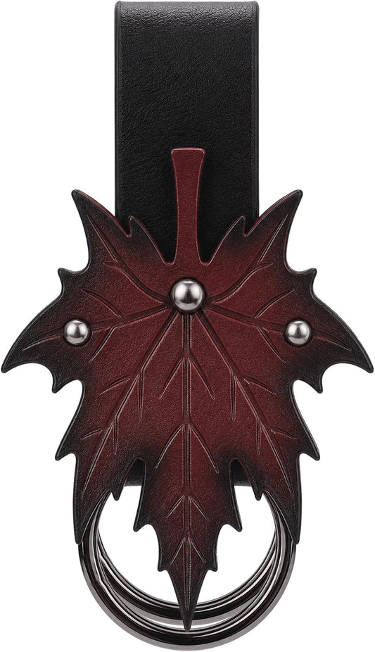 Medieval Viking Maple Leaf Leather Skirt Hikes for Renfaire Cosplay