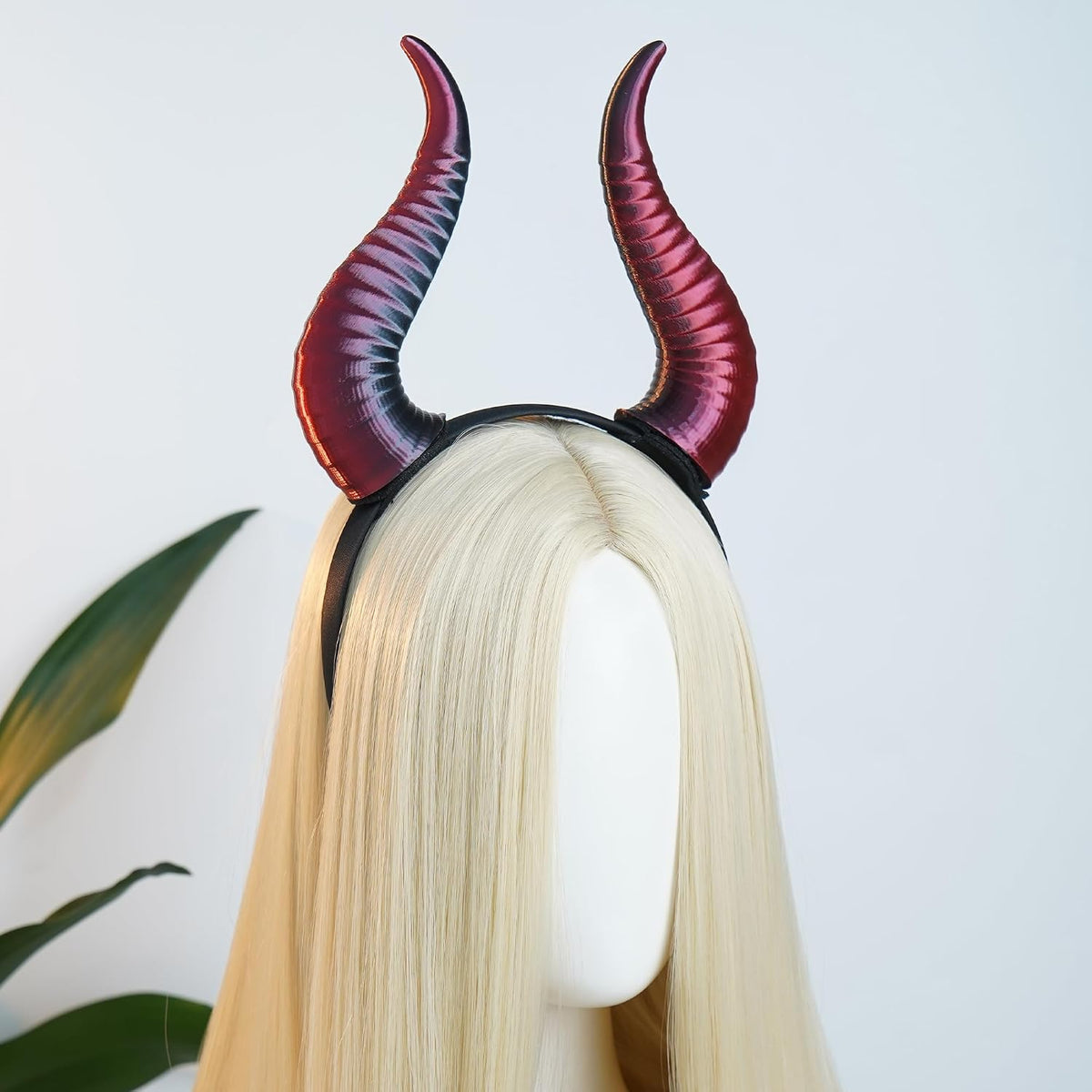 MOSTORY Black Devil Horns Headband – 3D Demon Cosplay