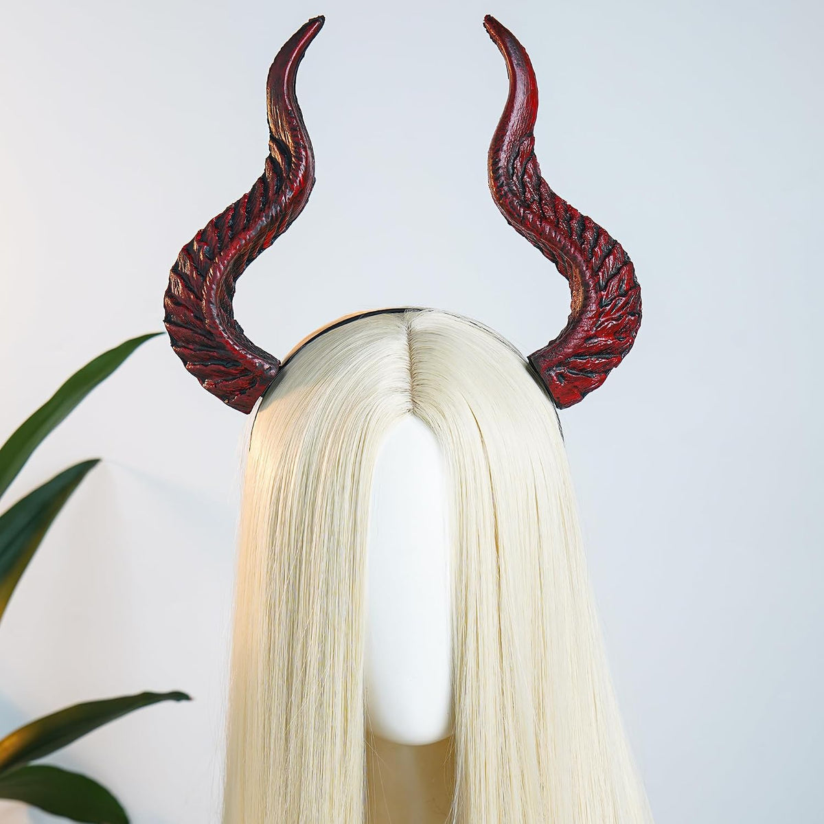 MOSTORY Dark Devil Horns Headband – Gothic Demon Horn Hairband