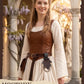 Medieval Viking Maple Leaf Leather Skirt Hikes for Renfaire Cosplay