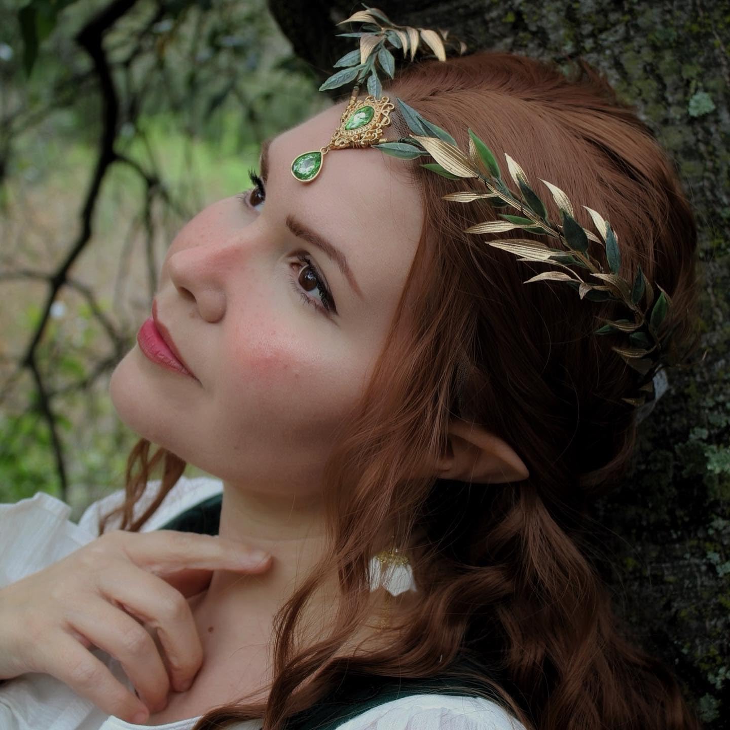 Woodland Fairy Flower Crown Headpiece for Ren Faire - view 5
