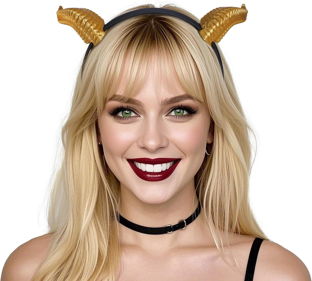 MOSTORY Dark Purple 3D Devil Horns Headband for Cosplay