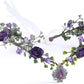 MOSTORY Fairy Purple Flower Crown – Elf Floral Headpiece
