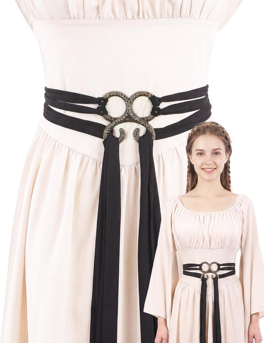 MOSTORY Green Cross Renaissance Belt for Women