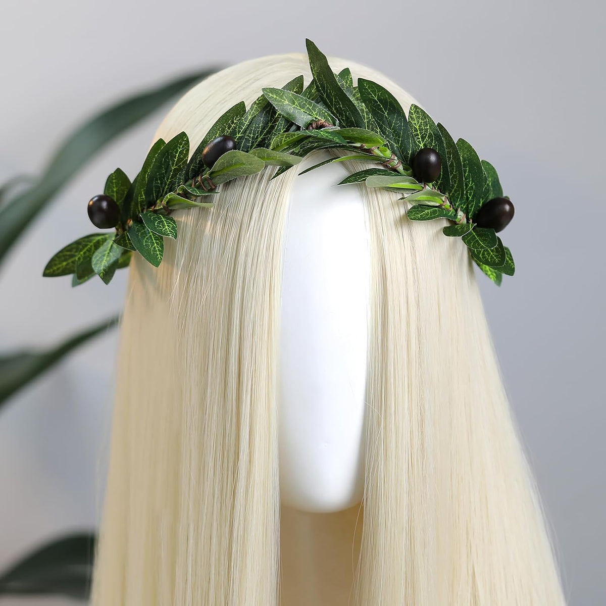 MOSTORY Oliver Leaf Laurel Crown – Green Greek Circlet