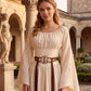 MOSTORY Women's Medieval Woven Belt with Double Snake Buckle