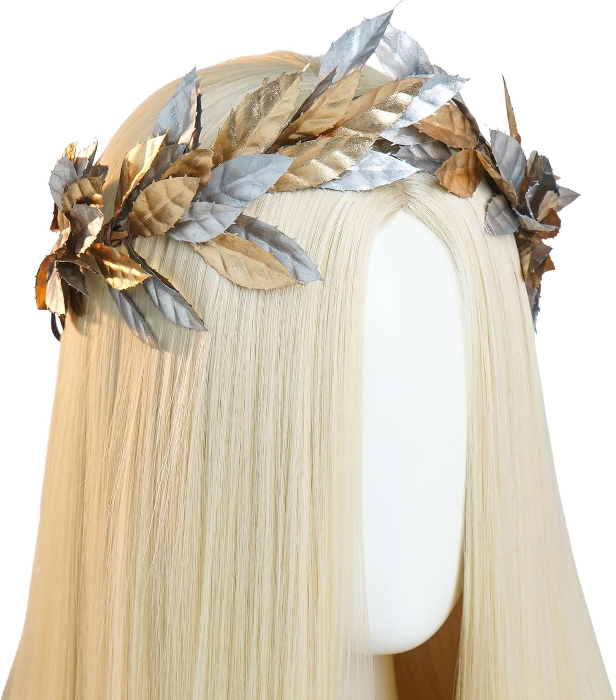 Dark Greek Laurel Crown – Black Roman Leaf Toga Costume Crown