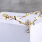 MOSTORY Handmade Gold Fairy Crown Elf Flower Headband