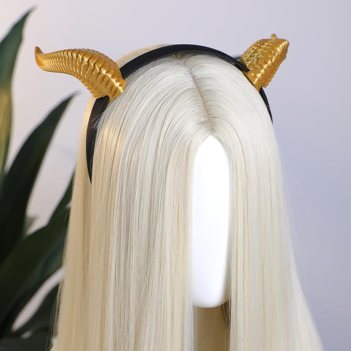 MOSTORY Dark Purple 3D Devil Horns Headband for Cosplay