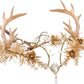 MOSTORY Antlers Headpiece — Forest Elf Crown with Flowers