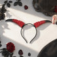 MOSTORY Black Gothic Devil Horns Headband for Halloween Costume Adult