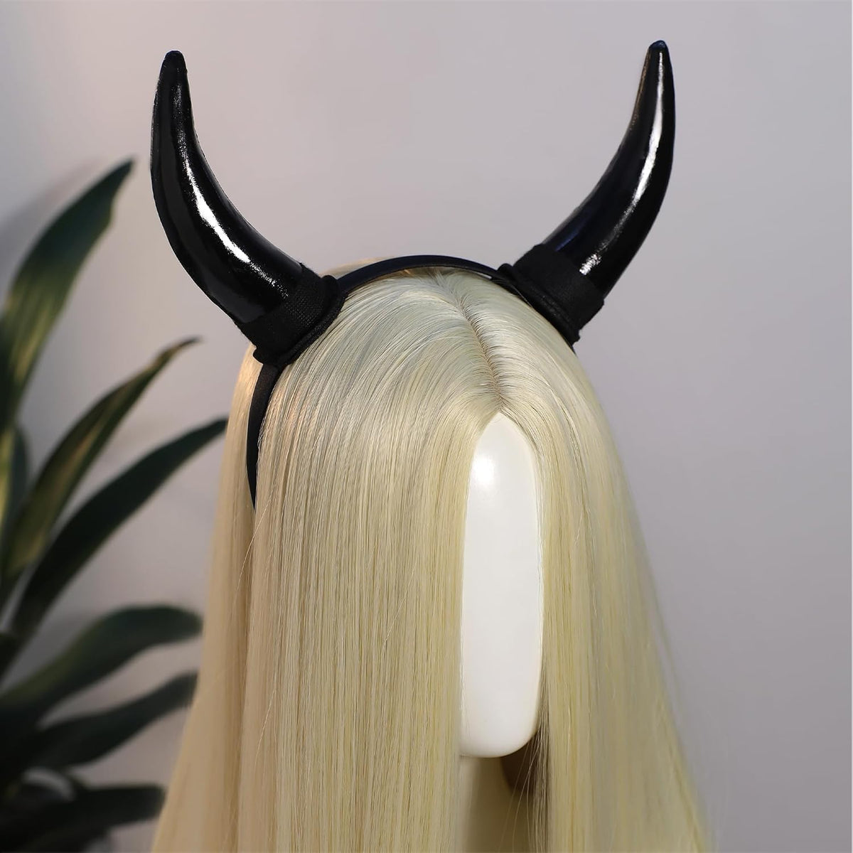 MOSTORY Black Devil Horns Headband - Detachable Demon Horns