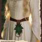 MOSTORY Leather Double Buckle Skirt Hikes for Medieval Renaissance