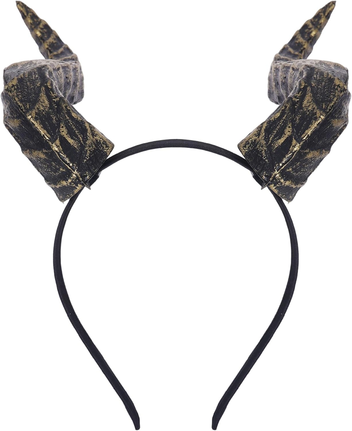Black Dragon Horns Headband – Detachable Devil Horns for Cosplay