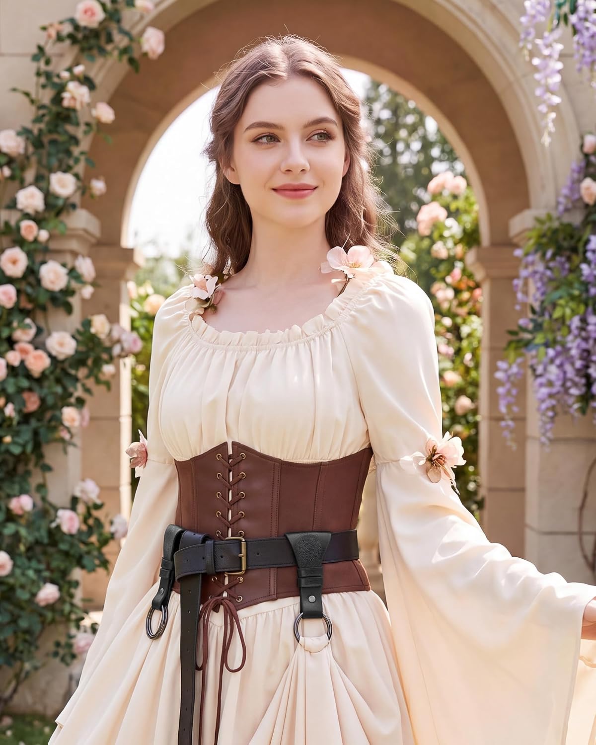 Medieval Celtic Skirt Hikes for Women, Renfaire Cosplay