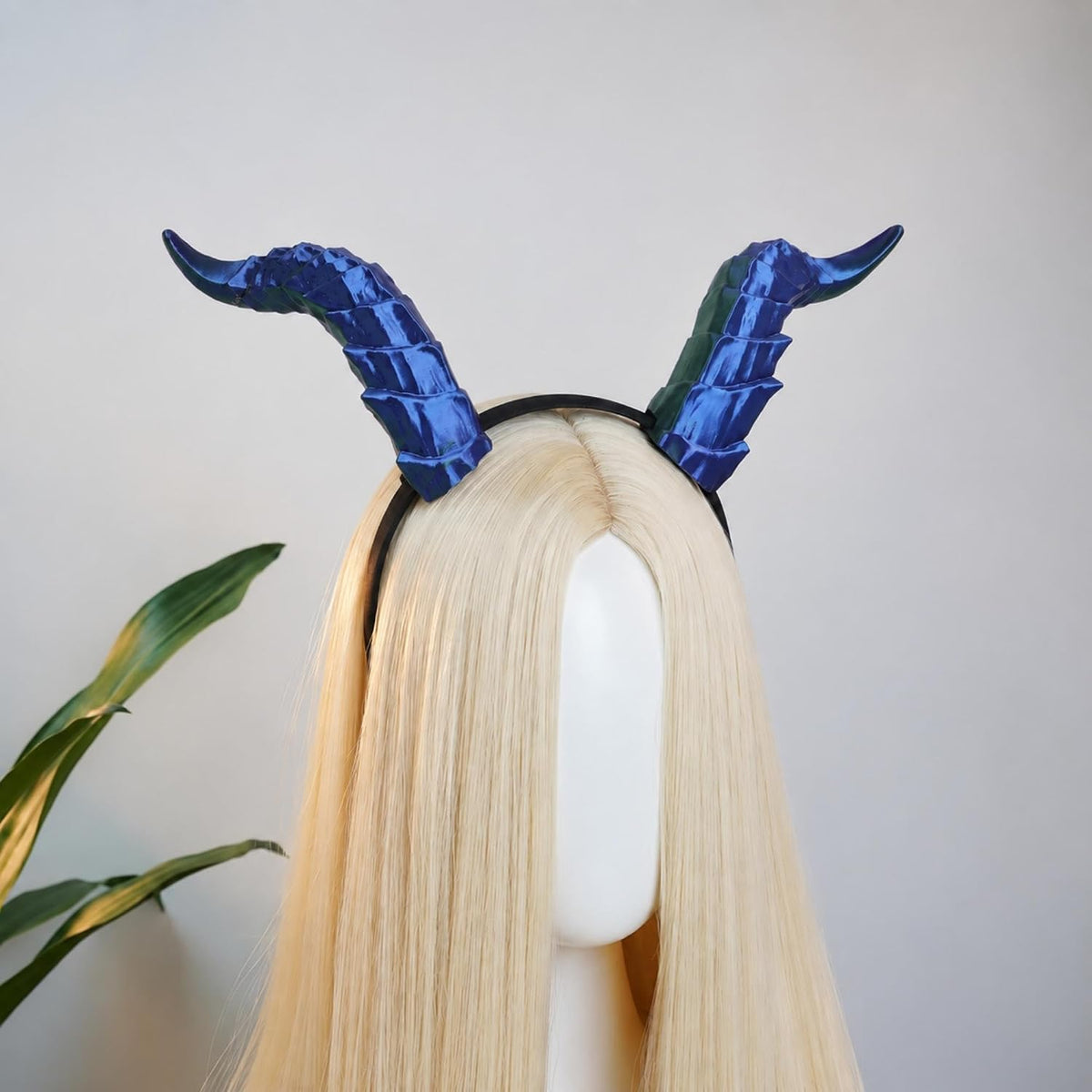MOSTORY 3D Black Bronze Devil Horns Headband