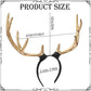 MOSTORY Black Antler Horns Headband