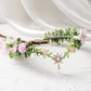 MOSTORY Blue Elf Flower Crown – Floral Fairy Crown for Women