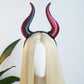 MOSTORY Black Devil Horns Headband – 3D Demon Cosplay