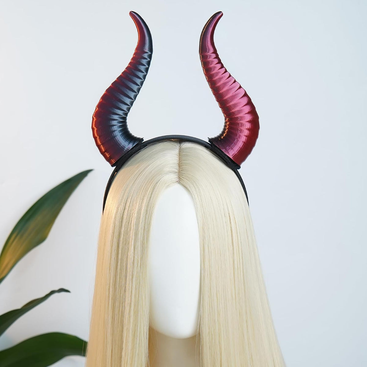 MOSTORY Black Devil Horns Headband – 3D Demon Cosplay