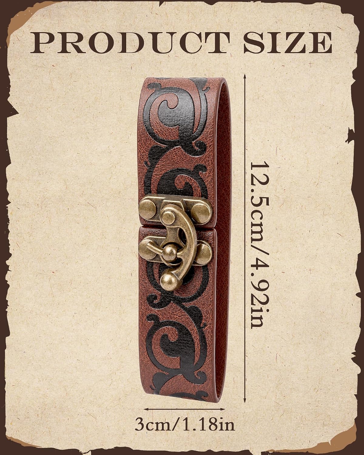 MOSTORY Brown Medieval Celtic Mug Holder for Cosplay