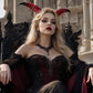 MOSTORY Gold Gothic Devil Horns Headband Halloween Costume Party