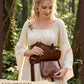 Medieval Renaissance Belt Pouch – Brown Leather Renfaire Bag