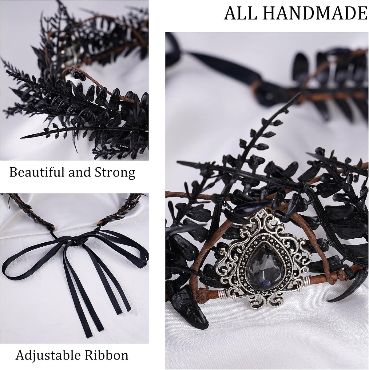MOSTORY Gothic Renaissance Crown & Lace Choker Set