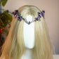 MOSTORY Purple Elf Flower Crown for Women, Moon Elves Headpiece
