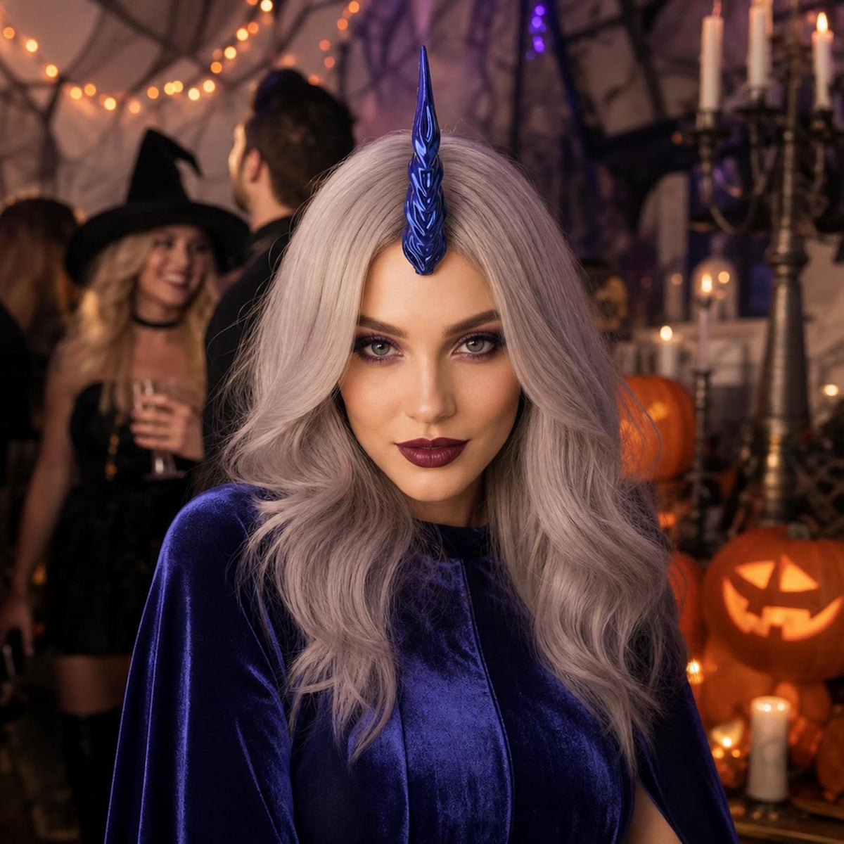 3D Black Red Devil Horn for Adults — Halloween Cosplay