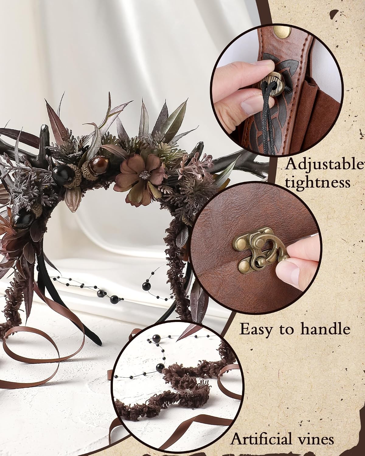 MOSTORY Coffee Renaissance Woodland Fairy Accessories Set