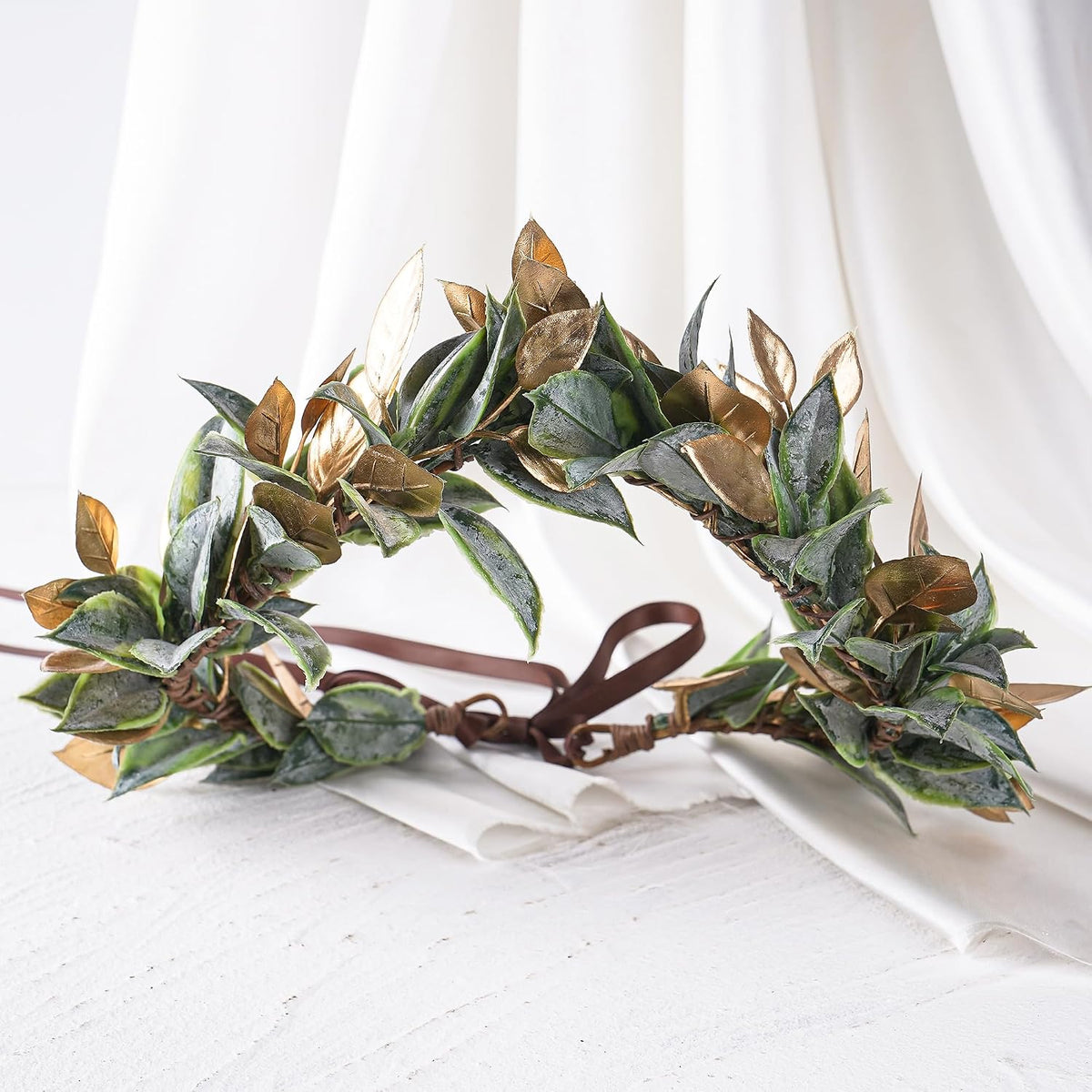 Woodland Greek Laurel Crown - Roman Leaf Crown for Greek Costume