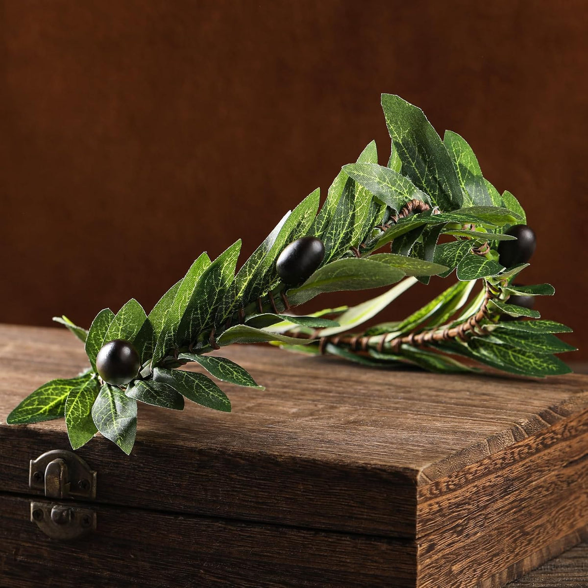 MOSTORY Oliver Leaf Laurel Crown – Green Greek Circlet
