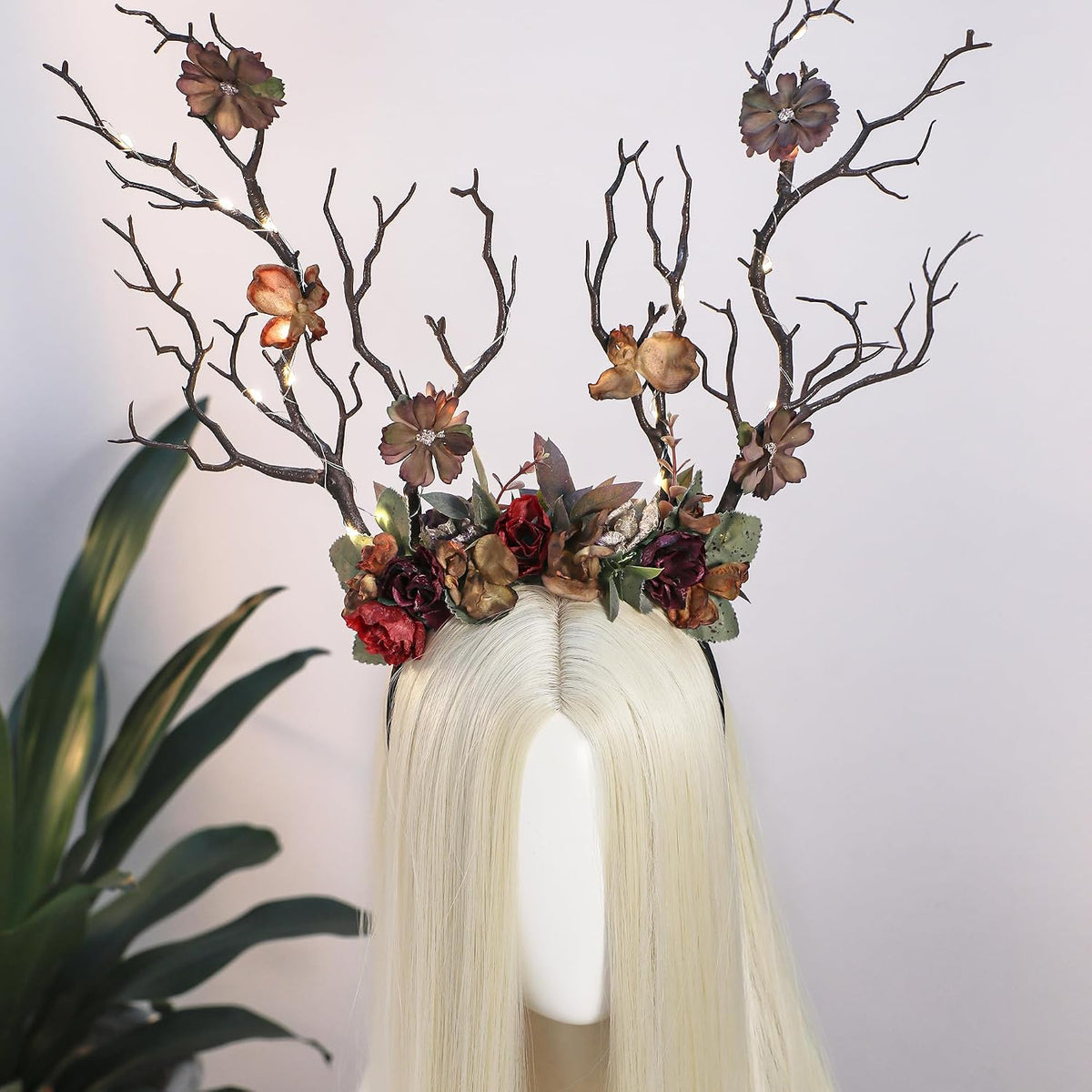 MOSTORY Light Up Fairy Woodland Branch Headband