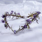 MOSTORY Purple Elf Flower Crown for Women, Moon Elves Headpiece
