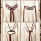 MOSTORY Medieval Woven Cloth Belt with Moon Buckle