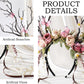 Deer Headband Elf Crown with Flowers & Butterfly