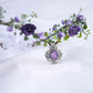 MOSTORY Fairy Purple Flower Crown – Elf Floral Headpiece